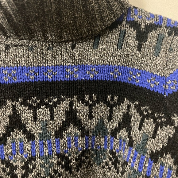 Madewell Iceblock Fair Isle Cowl Neck Wool Sweater - Picture 5 of 5